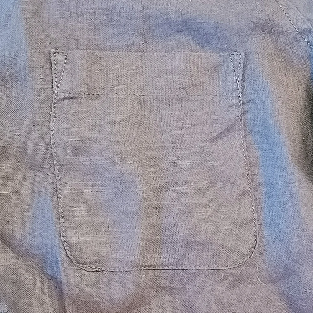 Women's Sigrid Olsen 100% Linen Navy Blue Long Sleeve Shirt Size Small - Picture 6 of 11